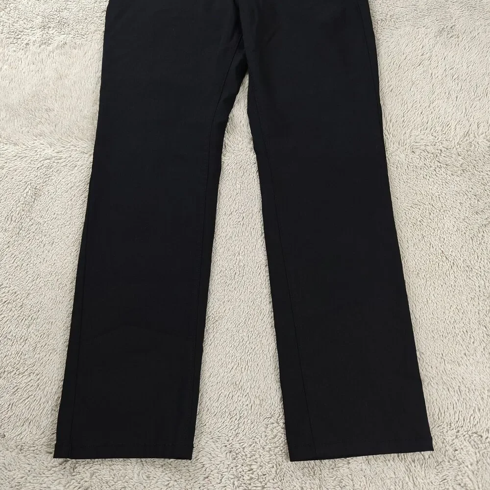 Perry Ellis Dress Pants Men's 32x30 Black Slim Fit Suit Trousers Viscose